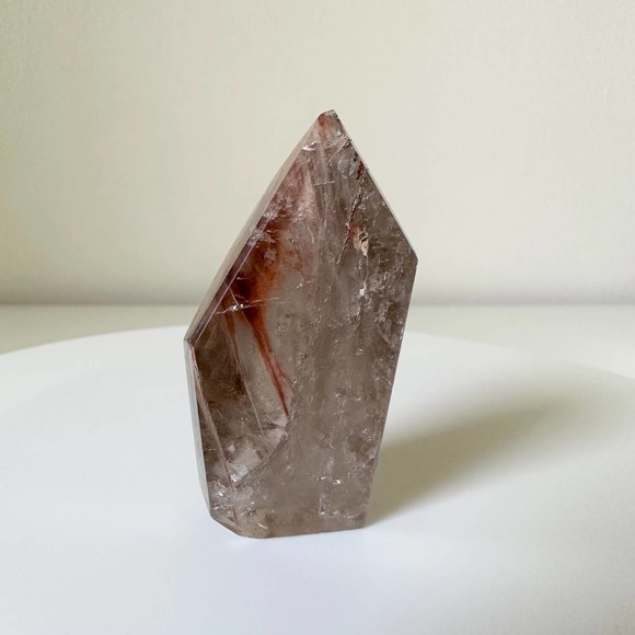Fire Amphibole Quartz Point Angel Phantom Tower Crystal Natural High Quality - Picture 2 of 6